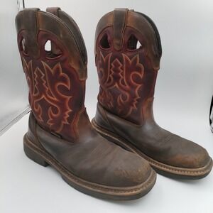 Wolverine DuraShocks Welding Boots Mens 8.5 Steel Toe Waterproof Rugged Grunge